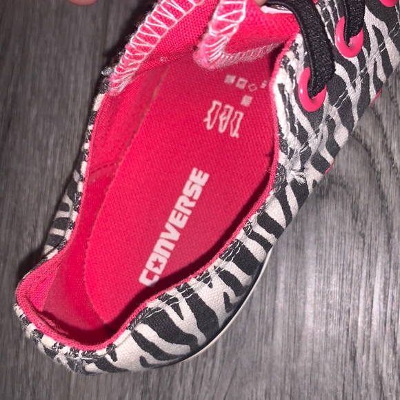 Converse All Star Zebra Print Lowtop Slipon Shoes - Picture 3 of 4